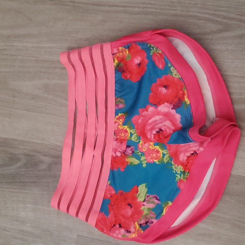 Floral mesh shorts